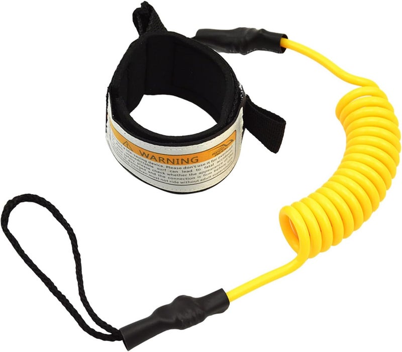 Ragyzity Surfboard Leash, Straight Surf Board Leashes, Coiled SUP Leash Premium Stand Up Paddle Board Leg Rope Wrist Strap, Coiled Sup Leash Leg Rope for Shortboard, Longboard, Paddleboard - Image 1